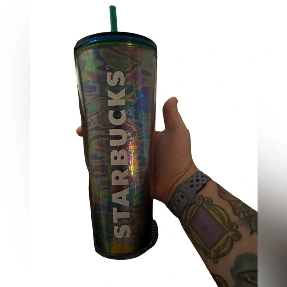 Starbucks Oil Slick 2023 Release 24oz Acrylic Tumbler